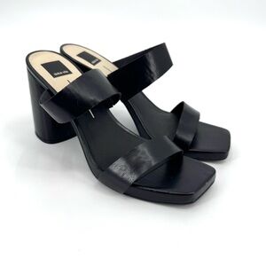 Dolce Vita Black Cataya Women's Platform Heeled Sandals Size 12